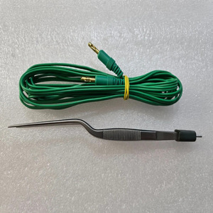 Jamso Industries 8.5" Non-Stick Bayonet Bipolar Forceps with Universal Manual Cable CE Certified Class I for <b>Neurosurgery</b> - Product Image 5