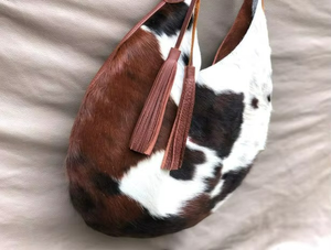 Sac fourre-tout 100 % cuir de vachette véritable avec bandoulière confortable, sac seau de style western pour femme, en cuir de vachette repoussé tendance - Product Image 4