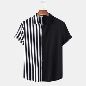 เสื้อเชิ้ตทำงานผู้ชายลายดอกไม้และลายสก็อตแบบสั่งทำพิเศษสำหรับฤดูร้อน รุ่นใหม่ ผ้ากันยับ ระบายอากาศ แห้งเร็ว พิมพ์ลาย 3 มิติ ติดกระดุมแถวเดียว - Product Image 2