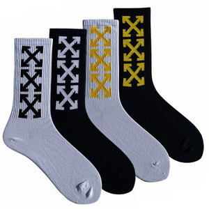Unisex Mid-Calf Striped Sports <b>Socks</b> Cotton Streets Style Hip Hop Skateboard College Wind <b>Long</b> Cotton <b>Socks</b> for Men's Whole Sale - Product Image 2
