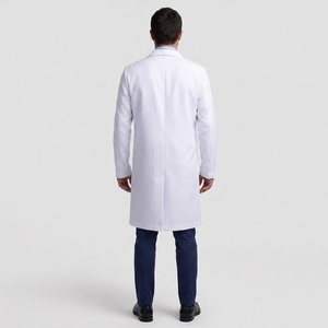 Bata de laboratorio médica hecha con tela de primera calidad que garantiza durabilidad, facilidad de movimiento y estilo profesional en todo el trabajo. - Product Image 2