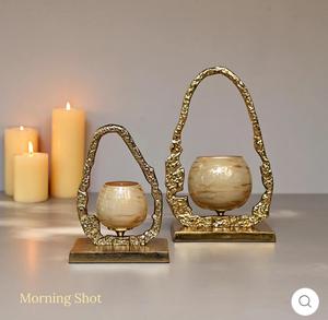 Modern Brass Table Lamp with White Fabric Drum Shade Warm <b>Light</b> Decorative <b>Lighting</b> for Bedroom - Product Image 3