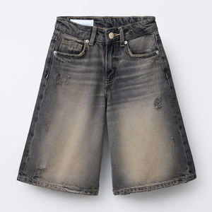 Shorts en jean OEM pour hommes – Nouvelle collection été – Qualité supérieure – Style décontracté urbain – Jean délavé clair – Respirant et confortable – Taille mi-haute - Product Image 6