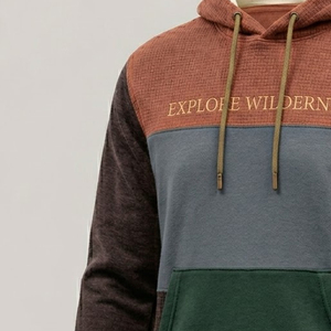 Sweat-shirt à capuche personnalisé en molleton épais, style streetwear moderne, OEM/ODM, personnalisation de marque - Product Image 3
