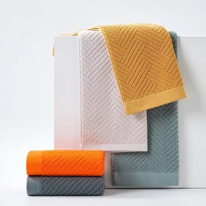 Serviettes en coton douces et lisses, vente en gros à bas prix, grammage élevé, ultra absorbantes, séchage rapide, pour la maison et l'hôtel, couleur unie, tissage éponge - Product Image 4