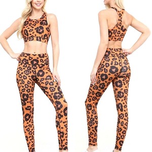 Women's Custom Logo Reversible Gym Fitness Breathable Yoga <b>Set</b> Waterproof Ribbed High Waist Workout Suit Canvas Short Solid - Product Image 1