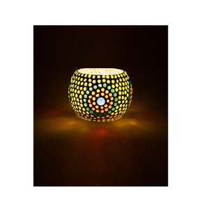 Factory Antique Mosaic Glass <b>Candle</b> Holder <b>Cheap</b> Tealight Holder Glass <b>Candle</b> Holder for Wedding Decorative - Product Image 2
