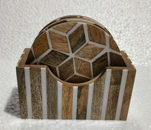 Posavasos de Madera de Diseño Único, Hechos a Mano, Ecológicos, Reutilizables, para Mesa, Calidad de Exportación - Product Image 3