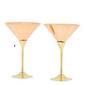 Copas de Vino Tinto de Metal con Recubrimiento de Cobre de Diseño de Lujo, Juego de Copas de Martini, Capacidad de 300 ml, Hechas a Mano y Sopladas a la Boca - Product Image 4
