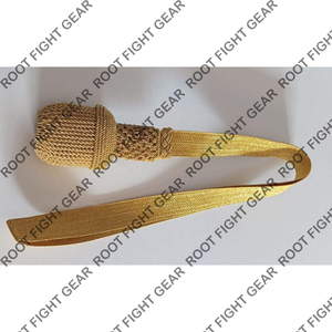 Fabricants de fil de lingot d'or et d'épée d'utilisation cérémonielle sur mesure avec le noeud d'épée de tresse de fil d'or - Product Image 5