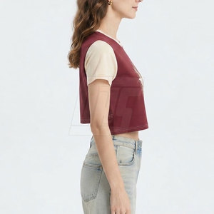 T-shirts courts tendance pour femmes, matière extensible confortable, idéale pour les activités de plein air et les tenues décontractées au quotidien - Product Image 4