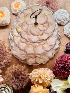 Soporte de Pastel de Resina Ecológico Moderno de 2 Piezas para Exhibición de Pasteles, Soporte Decorativo Hecho a Mano para Servir Postres, para Fiestas de Cumpleaños y Bodas - Product Image 3