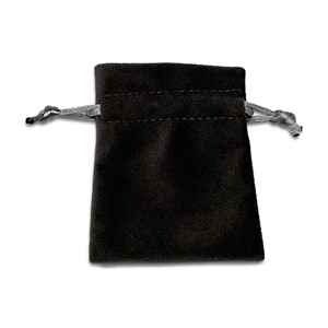 Black Velvet <b>Drawstring</b> <b>Pouch</b> Bag Rectangle Soft Storage Case for Eyeglasses Sunglasses Accessories - Product Image 1