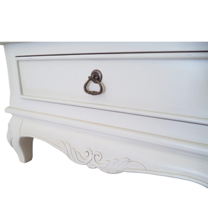 Armario Blanco de la Colección Clásica París de Mebel International TL 05, Diseño Francés Vintage en Caoba, Mueble Elegante Hecho a Mano - Product Image 5