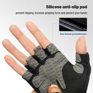 Guantes de gimnasio para levantamiento de pesas para hombre y mujer, con tela transpirable, antideslizante, de silicona, almohadilla de protección de Palma y agarre Extra - Product Image 3