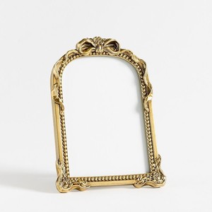 Ornamental <b>Gold</b> Oval Photo <b>Frame</b> Stylish Image Display <b>Frame</b> for Tabletop Wall Mount Elegant Home Hotel Restaurant Decoration - Product Image 4