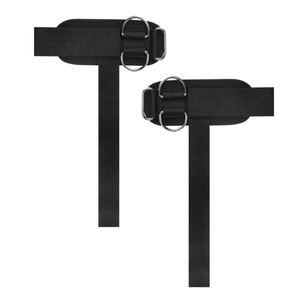 Sangles de poignet réglables en coton et néoprène respirantes et écologiques avec anneau en D pour soulever des poids, musculation et powerlifting - Product Image 1
