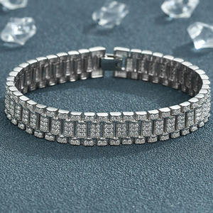 Premium Quality Moissanite Bracelet with Diamond Tester Pass D Color VVS Stones for <b>Men</b> Women Fashion Jewelry Use for Exports - Product Image 4