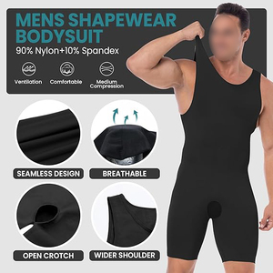 Combinaison de compression unisexe, haute élasticité, antibactérienne, respirante, combinaison de sport intégrale, sans couture, séchage rapide, spandex/nylon - Product Image 3