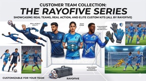 Unisex 100% Polyester Soccer Football Goalkeeper Jerseys Breathable Lightweight Anti-Bacterial Tops Automated Cutting Technology - Product Image 3