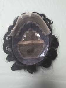 Peluca de Cabello Humano Virgen Taz Hair BD, Estilo Bollywood, Prótesis Capilar Suave de Cabello Indio para Hombres, Toupee Remy - Product Image 3