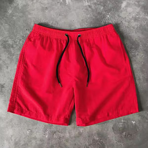 Shorts d'entraînement décontractés d'été en polyester/nylon, taille élastique, couleur unie, doux et respirant, avec logo personnalisé, pour la gym, vente en gros, fabricant - Product Image 6