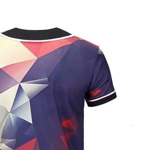 Camiseta de Béisbol Personalizada con Transferencia Térmica, Transpirable, Talla Grande, Manga Corta, Uniforme de Equipo OEM, Ropa Deportiva de Fábrica - Product Image 3