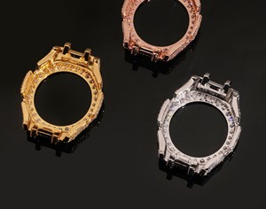 Montre numérique de luxe GA2100 personnalisée en moissanite givrée, style Hip Hop Bling, avec alarme et verre saphir, pour plongée urbaine - Product Image 6