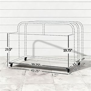 Contenitore per Piscina Grigio Misto, Design Pratico con Cesto Portaoggetti - Product Image 6