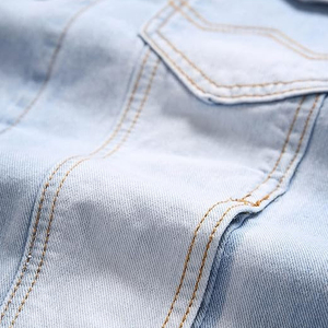 Veste longue en jean surdimensionnée pour femme OEM, manteau décontracté avec boutons en laine et tissu pour l'automne - Product Image 6