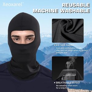 Black Balaclava Face Mask Full Coverage Windproof Outdoor Unisex Hood for Ski Cycling Adult 56-58CM - Product Image 3