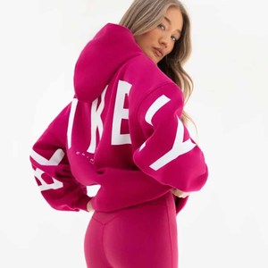 Sudadera con Capucha Estampada de Manga Larga y Corte Holgado para Mujer, Ropa Deportiva de Invierno de Alta Calidad, Talla Grande, 2026 - Product Image 6