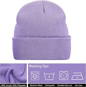 Gorro de Punto de Invierno al por Mayor, Gorro con Logo Personalizado, Gorro Cálido con Puño, Gorro Unisex de Punto Acanalado, Gorro de Invierno con Bordado Personalizado - Product Image 2