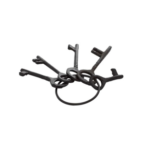Forma de llave de Metal de aluminio de mesa barata Escultura acabada en negro Centro de mesa Venta caliente Nuevo diseño - Product Image 1