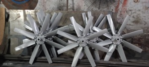 Ventilador Axial de Paso Ajustable con Aspas de Aleación de Aluminio, Alto Flujo de Aire, para Ventilación Industrial y Torres de Refrigeración, Duradero, OEM - Product Image 2