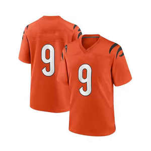 Custom Maroon Gold American Football Jersey V-Neck Short Sleeve Mesh Breathable 100% Polyester Sublimated Print Team <b>Name</b> Number - Product Image 4