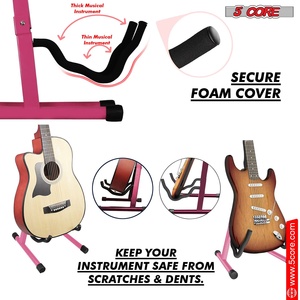 5 Core Guitar Stand A <b>Frame</b> w Soft Foam Arm Non Slip Rubber for Acoustic Electric Bass - Product Image 3