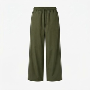 B2B Supplier Private Label Unisex Taslan Nylon <b>Drawstring</b> Track Pants Retro Casual <b>Trousers</b> - Product Image 5