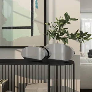 Artistic Iron Coastal Flower <b>Vase</b> Eco-Friendly Handmade Tabletop <b>Vase</b> for Modern Home Decor Interior Use - Product Image 2