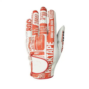 Guante de golf de cuero genuino impreso con logotipo personalizado al por mayor, OEM, deportivo, anti-UV, transpirable, de alta calidad y duradero, para la mano izquierda. - Product Image 3