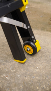 VIETLADDERS NVLB-44 Foldable Aluminum Combination Ladder <b>with</b> 4x4 Steps <b>Wheels</b> Safety <b>Locks</b> for Indoor/Outdoor Use in Hotels - Product Image 4