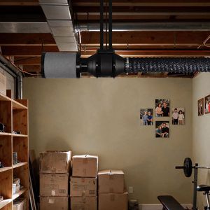 Ventilatore Assiale Inline da 4 Pollici 180 CFM con Regolatore di Velocità e Filtro a Carbone per Sistema di Ventilazione e Riscaldamento - Product Image 2