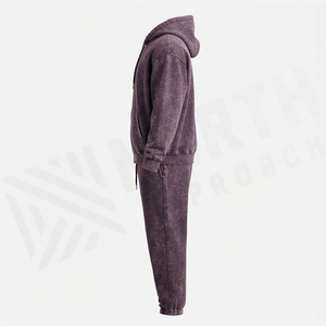 Anti Wrinkle Men Acid Wash <b>Tracksuit</b> Premium Latest Designs Hot Selling Fully Customized Activewear Lounge Apparel - Product Image 3