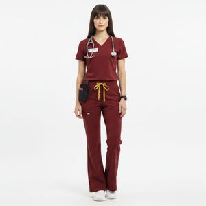 OEM Custom Nurse <b>Scrubs</b> <b>Set</b> Breathable Lightweight Medical Uniform Comfortable Hospital Workwear Wholesale <b>scrub</b> uniform - Product Image 1