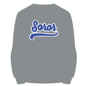 เสื้อสเวตเชิ้ตคอกลมสไตล์ Soror ล่าสุด เพิ่มโลโก้ปักแบบกำหนดเองได้ ขายส่งแบบยูนิเซ็กซ์ ผ้าฝ้ายฟลีซ - Product Image 3
