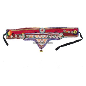 Vintage Belt Belly Dance Bead Afghani Traditional Waist Belt Kuchi Tribal BB044A <b>Old</b> Banjara Real Vintage Handmade Beaded Belts - Product Image 1
