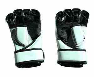 ถุงมือ MMA หนังวัวคุณภาพสูงระดับมืออาชีพ สำหรับคิกบ็อกซิ่งและกราปลิง  รับสกรีนโลโก้ ใช้งานกลางแจ้งได้ แบบครึ่งนิ้ว - Product Image 6