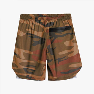 Shorts Bermuda pour Hommes en Polyester Respirant à Séchage Rapide, Personnalisables, avec Cordon de Serrage et Logo Avant, Taille Mi-Haute - Product Image 2