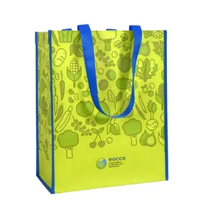 Alışveriş en iyi perakende taşınabilir hediye çanta Tote çanta ile Logo özel baskılı PP dokuma özelleştirilmiş stil Vietnam orijinal fiyat