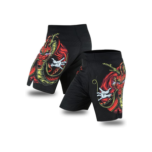 New Wholesale Custom Printed Fight Short Men's <b>Boxer</b> Boxing jiu jitsu kimono Mma Shorts Sports Wear with Your logo MMA Shorts - Product Image 4